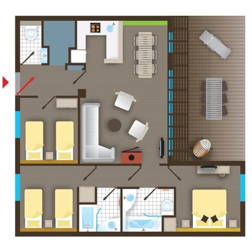 Premium cottage BD477 at Le Bois aux Daims